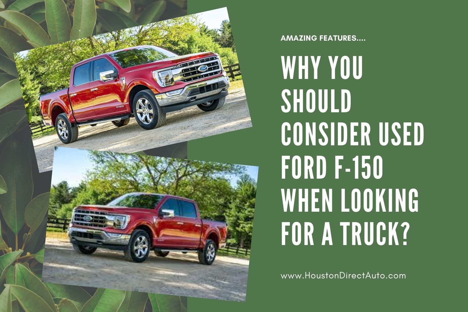 Why You Should Consider Used Ford F-150 When Looking For A Truck?